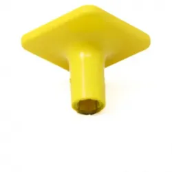 Perilla amarilla para valvula de estacio
