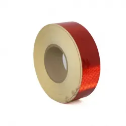 Cinta barricada metallica rojo y blanca